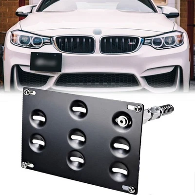 Soporte de matrícula de gancho de remolque para parachoques delantero para BMW 328i 335i 435i F30 F10 X Z M Foto 1 de 4