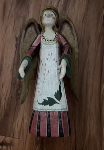 Vintage House Of Hatten große Weihnachtsengel Statue 14,25" Denise Calla 1989 - Bild 1 von 4