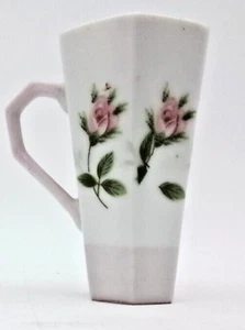 Tazza da tè Napco China con piedi alta dipinta a mano fiore - Foto 1 di 7