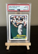 🔥 1989 Topps Traded #122T Omar Vizquel Seattle Mariners RC Rookie PSA 10 🔥