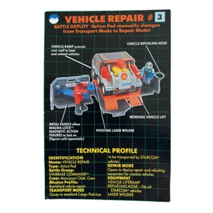 Vintage Starcom Vehicle Repair Pod technical profile from original box - Picture 1 of 1