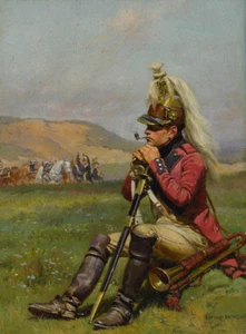 Trumpeter Resting | Jean-Baptiste-Édouard Detaille | Historical Print - Picture 1 of 9