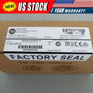 New Factory Sealed AB 1746-IB16 SER D SLC 500 Digital Input Module PLC 1746IB16 - Picture 1 of 2