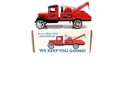 Amoco Motor Club Tow Truck "1931 Hawkeye Wrecker" NIB *coin bank* By ERTL #9417 - Image 1 of 4