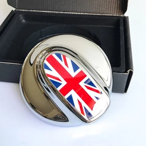 union jack red / Chrome Gas Fuel Cap Cover For MINI Cooper S R55 R56 - Picture 1 of 4