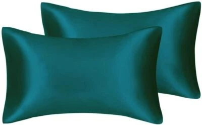 2 Satin Pillowcase with Zipper Silky Satin for Hair & Skin ALL COLORS ALL SIZES - Image 1 of 4