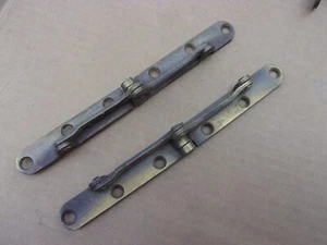 2 Vtg Dinning End Table Drop Leaf Support Mount National Lock Co Hinges Part USA - Picture 1 of 7