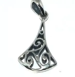 925 Sterling Silver Celtic Triskelion Pendant With Bell Shape Jewelry Gifts - Picture 1 of 1