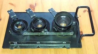 Triple Lens Board for Konica Hexanon GRII Large Format Camera - 150/210/300mm f9 - Image 1 of 4