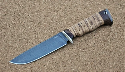 Damaszener Stahl Outdoor Jagd Messer Nazarov Knives Handarbeit HRC62 Барракуда-3 - Bild 1 von 4