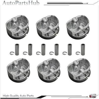 Engine Pistons Rings Set For Volvo S80 XC60 XC70 XC90 Land Rover LR2 3.2L B6324S - Image 1 of 3