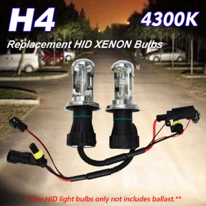 HI-LOW BEAMS 35W Replacement HID XENON Bulbs Lamp H4 9003 4300K Y - Picture 1 of 3