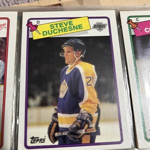 1988-89 Steve Duchesne Topps Hockey Los Angeles Kings