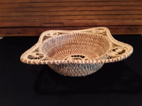 Delicate Intricate Decorative Woven Basket- Handcrafted? Cover