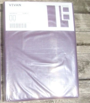 IKEA VIVAN Pair of Curtains Deep Purple Lilac 57 x 98.5" (145 x 250 cm) NEW - Image 1 of 4