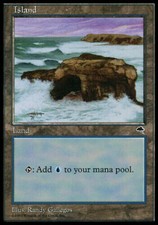 Island (B) Tempest Light Play MTG Magic DNA GAMES