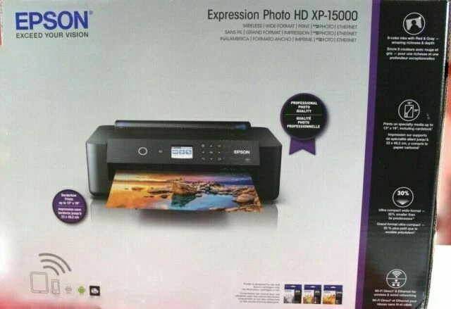 New Epson Expression Photo HD XP-15000 Wireless Wide-format Color Inkjet Printer - Image 1 of 1
