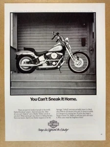 1990 Harley-Davidson Springer Softail Motorcycle vintage print Ad - Picture 1 of 1