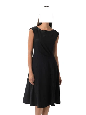 Alba Moda Kleid schwarz mit figurschmeichelnden Raffungen Gr. 42 0522810296 - Bild 1 von 4