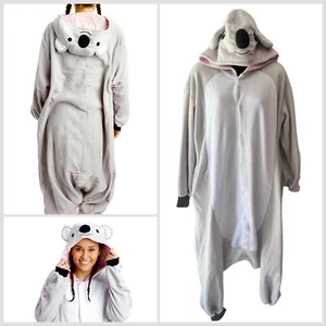 Koala Halloween Costume Dress Up 1 Piece Fleece Hoodie Women’s S Warm Cozy - Picture 1 of 13