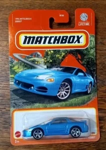 1994 Mitsubishi 3000 GT Blue Matchbox 74/100 1:64 Stealth GTO Wheel Swap NIP - Picture 1 of 2