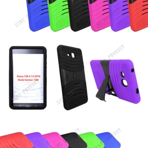 Armor Rugged Kickstand Shock Proof Case Cover For Samsung Galaxy Tab A 7.0" T280 - Picture 1 of 10