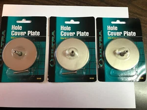 3 ULTRA HARDWARE 59169 Hole Cover Plate - Satin Nickel - New - Picture 1 of 6