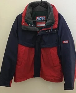 AE Hombres XL Retro Invierno Abrigo Pesado Extraíble Forro Multicolor Chaqueta de Esquí - Imagen 1 de 5