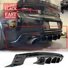 For Chevy Camaro SS LT LS 2016-2020 Painted BLK Rear Bumper Lip Diffuser Spoiler