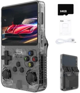 R36S Retro Handheld Video Game Console Linux System 3.5 Inch IPS Screen New 64GB - Picture 1 of 8