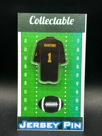 Michigan Wolverines Anthony Carter jersey lapel pin-Classic BIG BLUE Collectible Cover