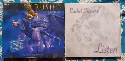 2 CD PROG LOT RACHEL FLOWERS Listen RARE New Never Played & Rush In Rio Sampler! Foto 1 de 4