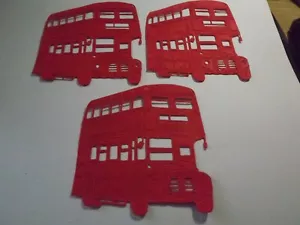 3 Die cuts Tattered Lace London Bus in Quality Plain Card C772 - Picture 1 of 2