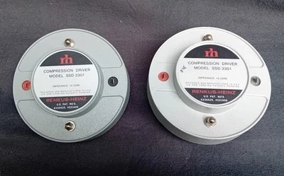 2 x Renkus Heinz SSD-3301 Driver 2 Inch Tweeter 16 Ohm - Image 1 of 4