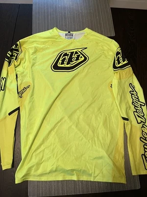 Camiseta deportiva Troy Lee Designs Sprint ultra MTB BMX Race Flo amarilla adulto mediana usada en excelente estado Foto 1 de 3