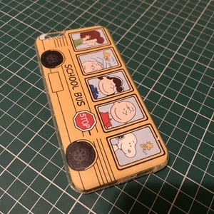 Soft Case For apple iPhone SE 2022 Snoopy peanuts friends school bus YELLOW gel - Zdjęcie 1 z 9