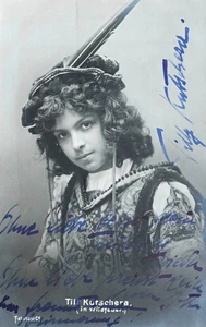 c1910 Tilly Kutschera Schauspielerin 1890-1920 Signierte Photo-Postkarte - Bild 1 von 1