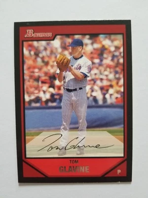 2007 Bowman #198 Tom Glavine New York Mets - Image 1 of 2