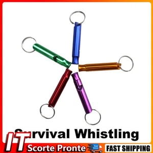 Mini Emergency Whistling EDC Tool Metal Keyring Whistles Random Color for Hiking - Bild 1 von 7