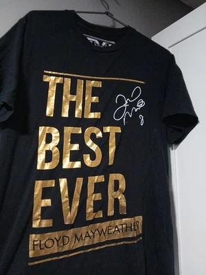 1ª Edición FLOYD MAYWEATHER BEST EVER Signature Primera Serie Grande - Camiseta Negra Foto 1 de 4