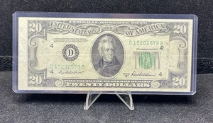 1950B Series Twenty Dollar Federal Reserve Note $20 Bill, Circulated Z136 - Picture 1 of 2