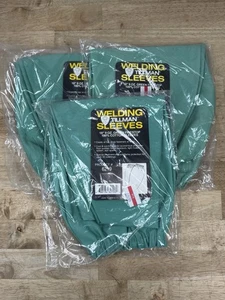 3 x Tillman 6218 18" 9 oz Verde FR Algodón Mangas de Soldadura Elásticas Top Muñeca a Presión - Imagen 1 de 1