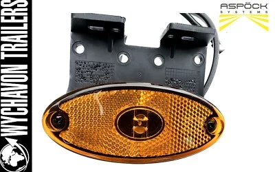 BRYAN JAMES TRAILER AMBER ORANGE LED SIDE MARKER LIGHT LAMP REPLACEMENT LIGHT - Image 1 of 4