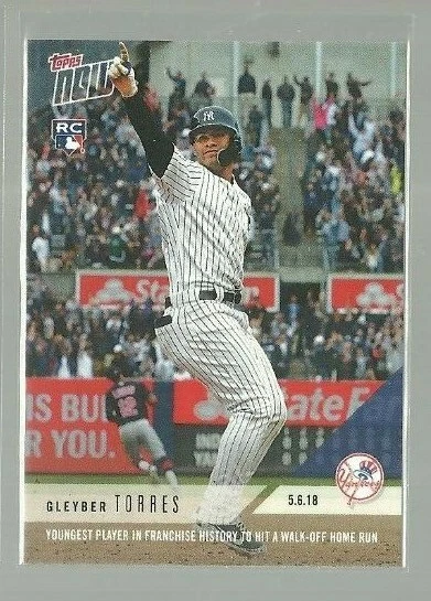 2018 Topps Now #180 Gleyber Torres /4766* (ref 76330) - Image 1 of 1