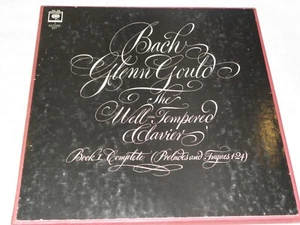Bach  THE WELL-TEMPERED CLAVIER - BOOK 1 Glenn Gould -Columbia Masterworks 3 LPs - Picture 1 of 2