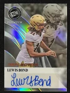 2024 Press Pass Premium Reflector #LB1 Lewis Bond AUTO #'d 6/10 Boston College - Foto 1 di 2