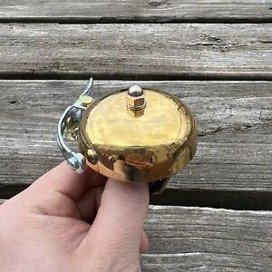 BICYCLE BRASS BELL QUALITY MADE LOUD LONG RING SOUND FOR VINTAGE BIKES & OTHERS