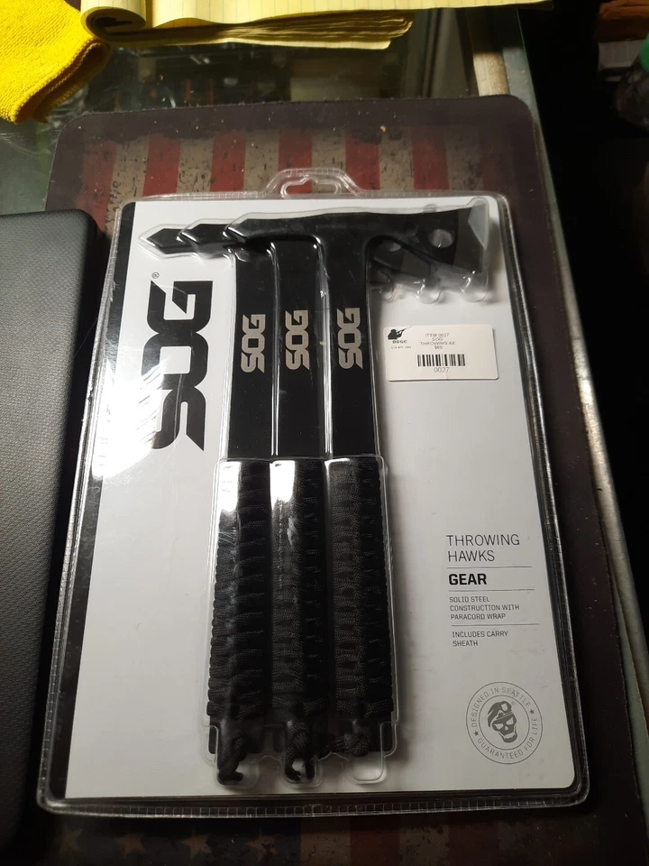 Juego de hachas de lanzamiento SOG TH1001-CP 3 piezas NUEVO Foto 1 de 1