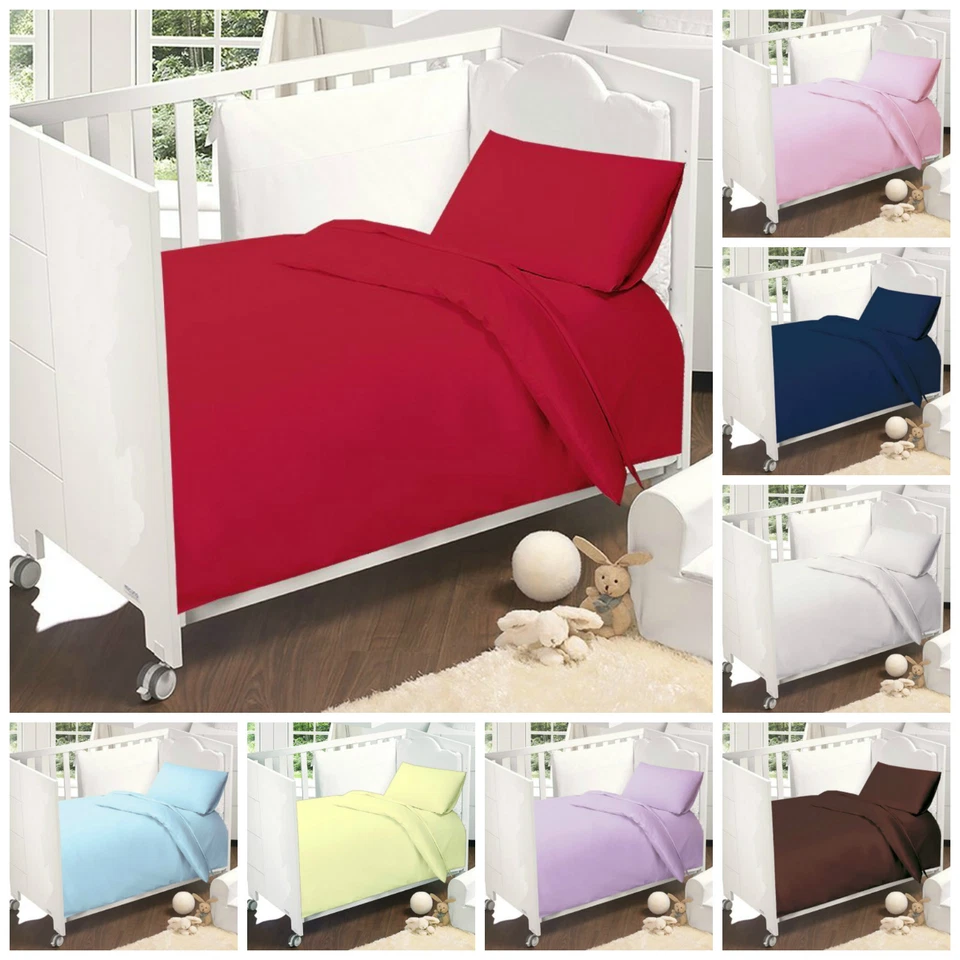 SLEEPYNIGHTS JUNIOR TODDLER COT BED COTTON SHEET SET - FITTED, FLAT AND PILLOWCASE