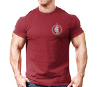 Spartan Sword + Shield LB Gym T Shirt Mens Gym Top Tee Training Bodybuilding 